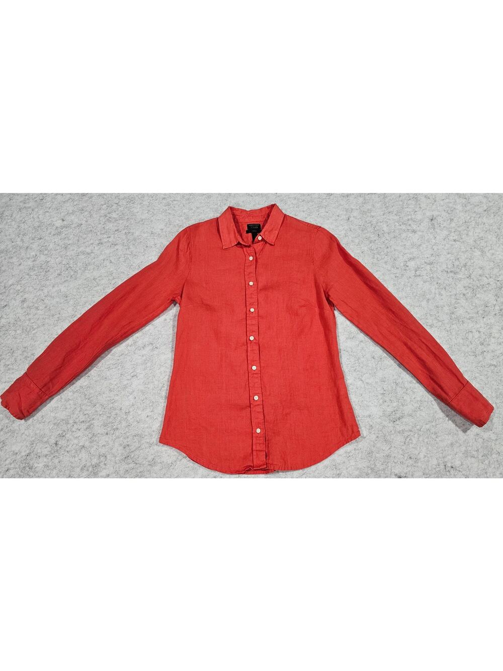 BAIRD McNUTT 100%  Irish Linen Blouse, Perfect, For J Crew, Womens Sz 2